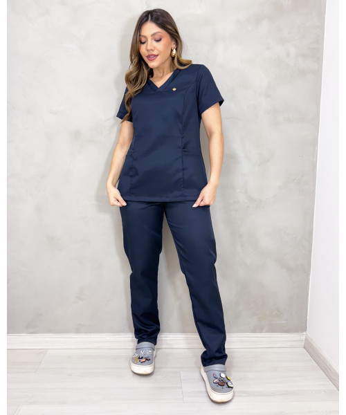 Scrub Eduarda Azul Marinho 
