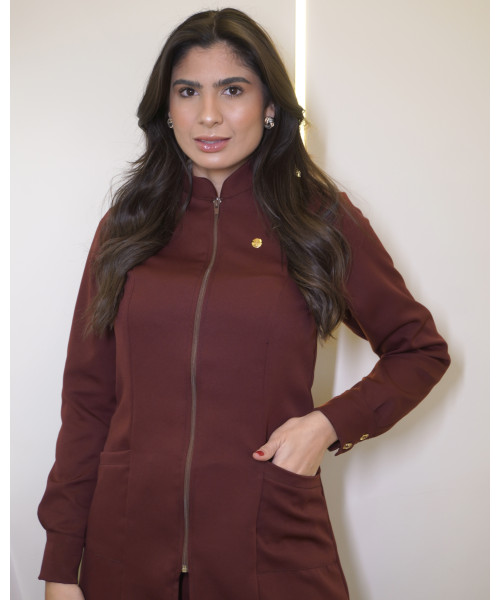 Jaleco Antonella Premium Marrom 