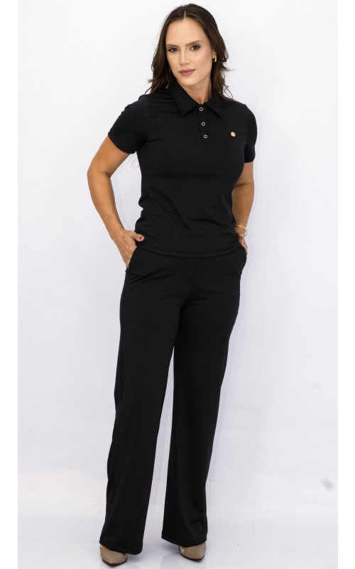 Scrub Polo Preto