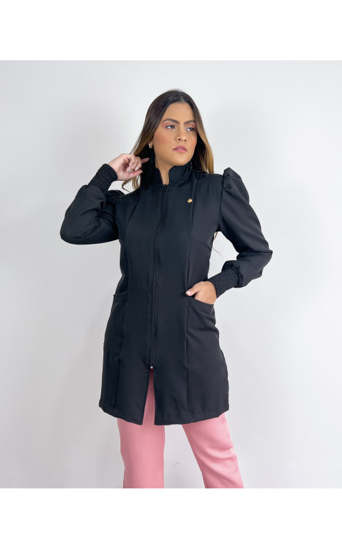 Jaleco Alícia Preto