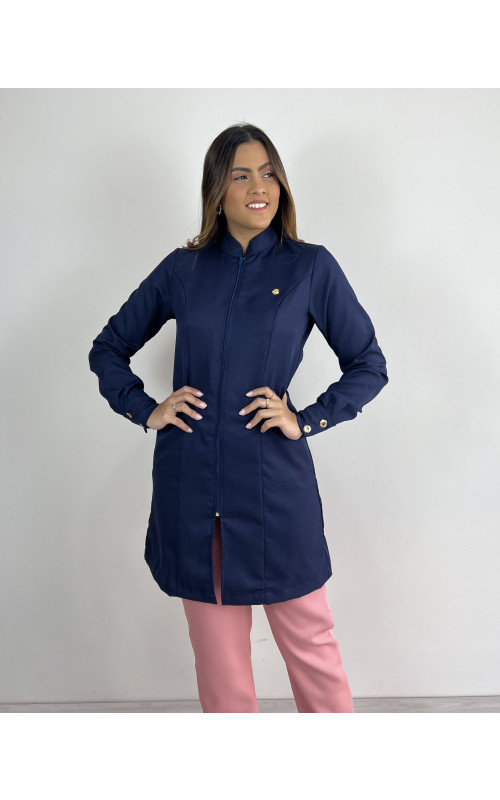 Jaleco Antonella Azul Marinho 