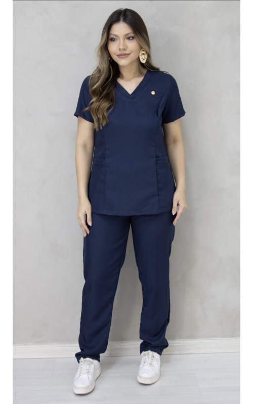 Scrub Eduarda Azul Marinho 