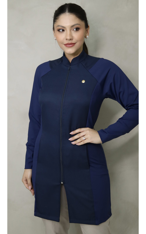 Jaleco Zoe Azul Marinho 