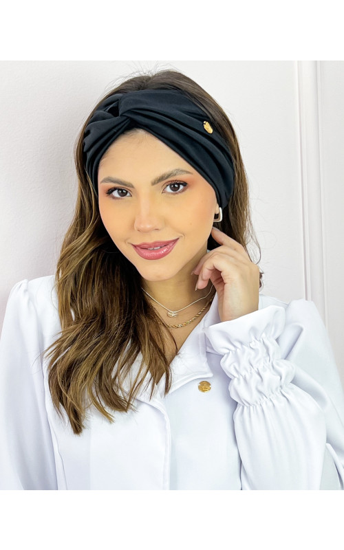Faixa Turbante Preto