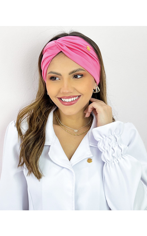 Faixa Turbante Blush