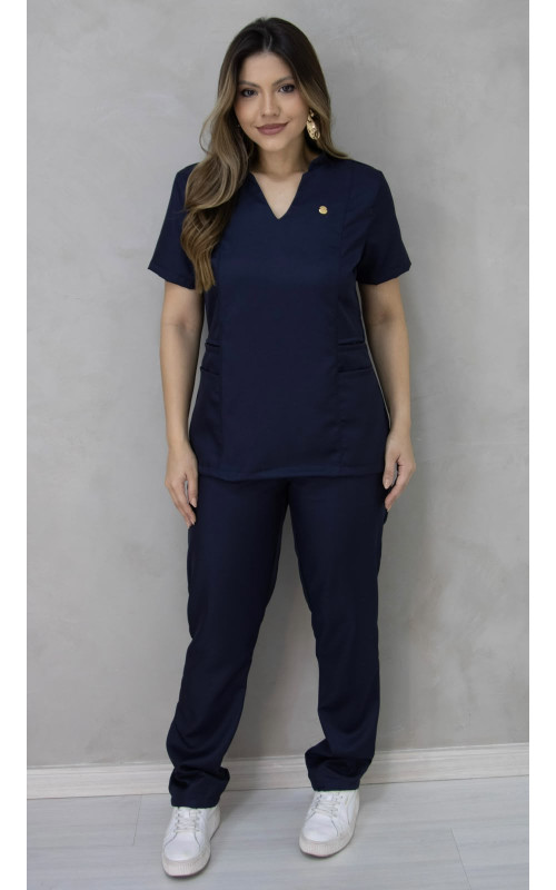 Scrub Impulse Feminino Azul Marinho