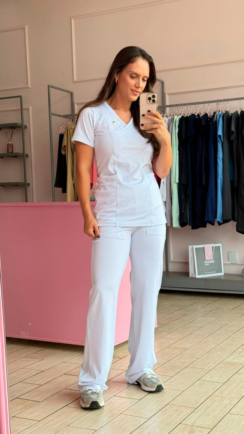 Scrub Ava Branco