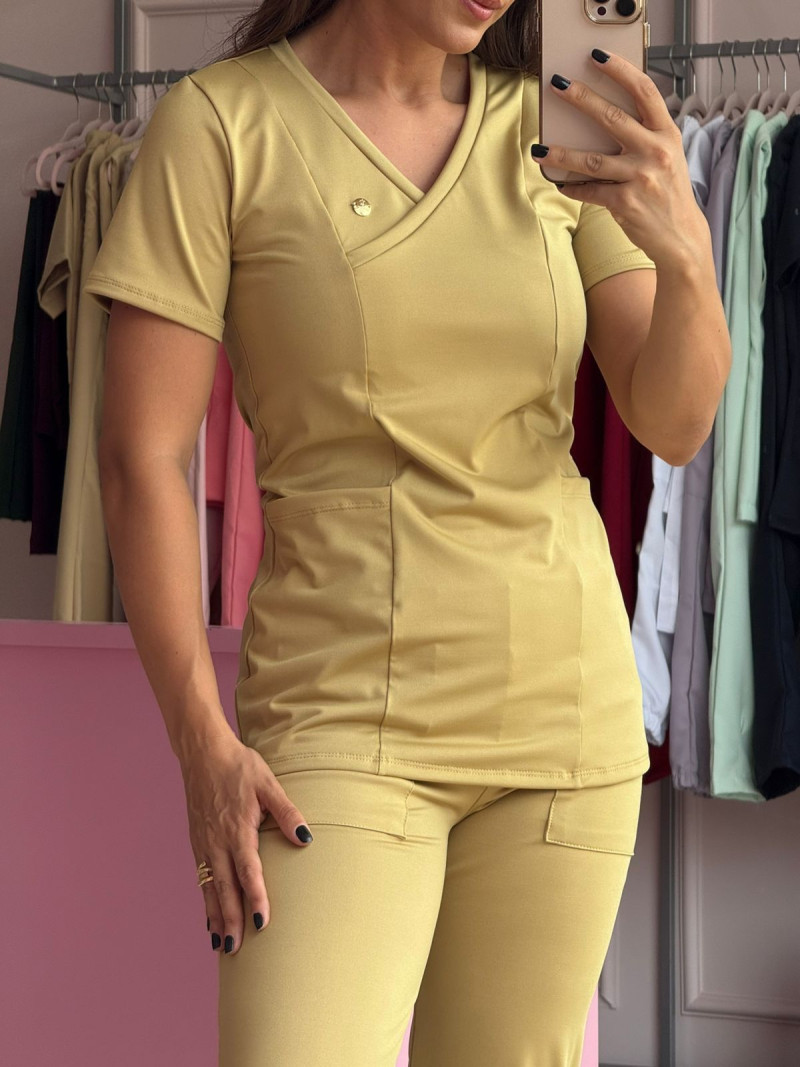 Scrub Ava Folhagem