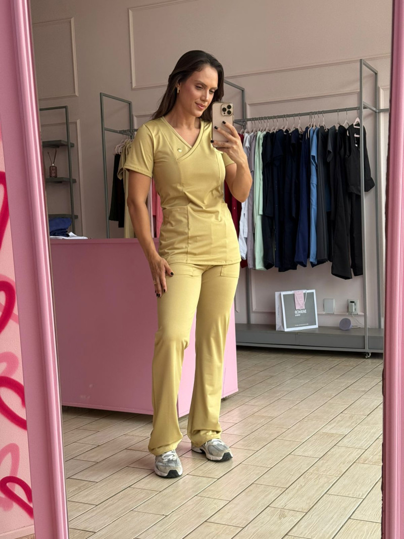 Scrub Ava Folhagem