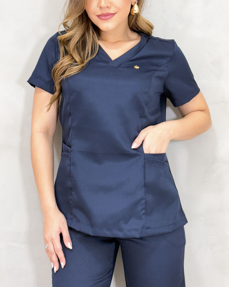 Scrub Eduarda Azul Marinho 