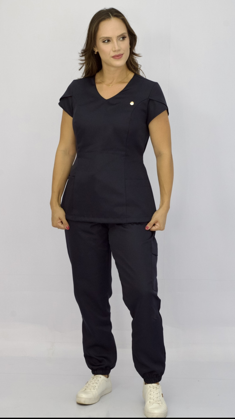Scrub Louise Azul Marinho 
