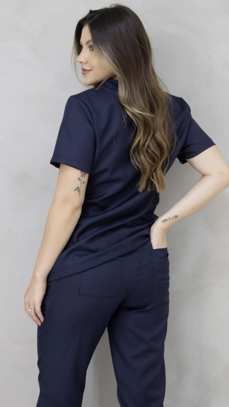 Scrub Impulse Feminino Azul Marinho