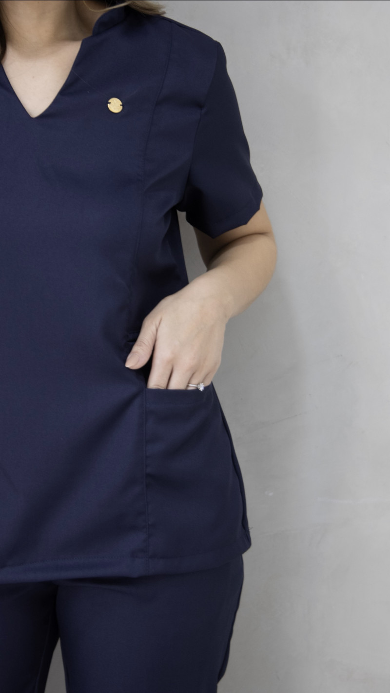 Scrub Impulse Feminino Azul Marinho