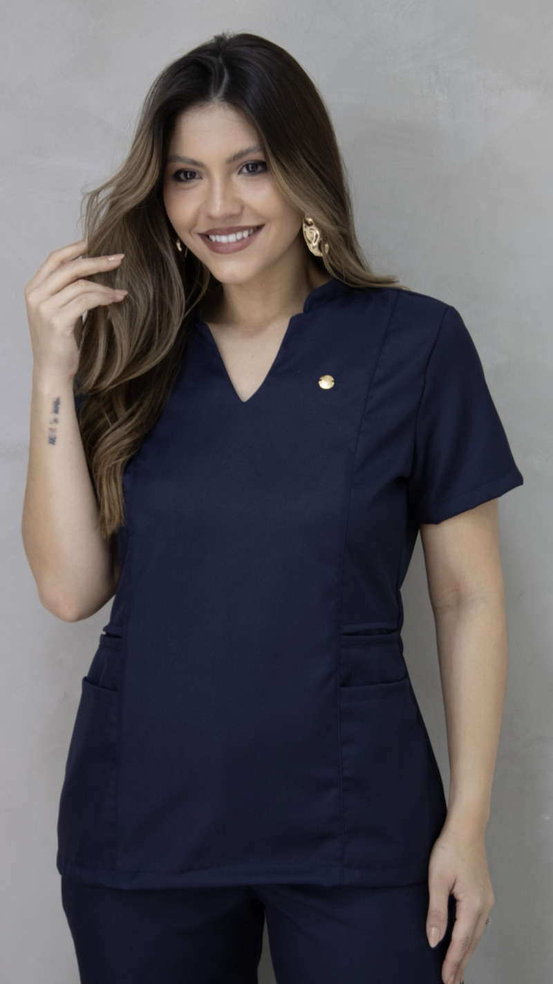 Scrub Impulse Feminino Azul Marinho