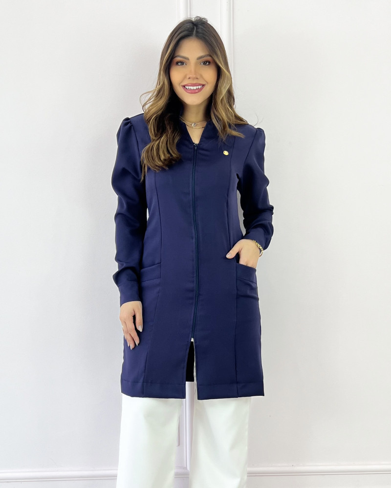 Jaleco Mariah Azul Marinho