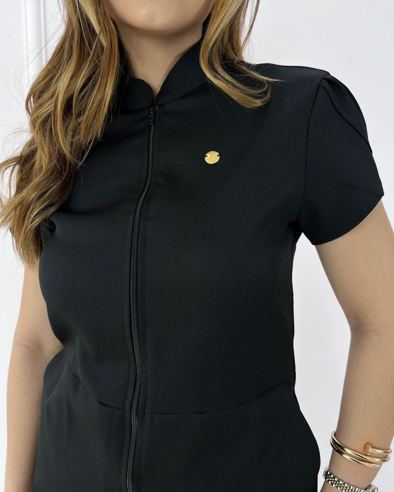 Jaleco Tulipa Preto 