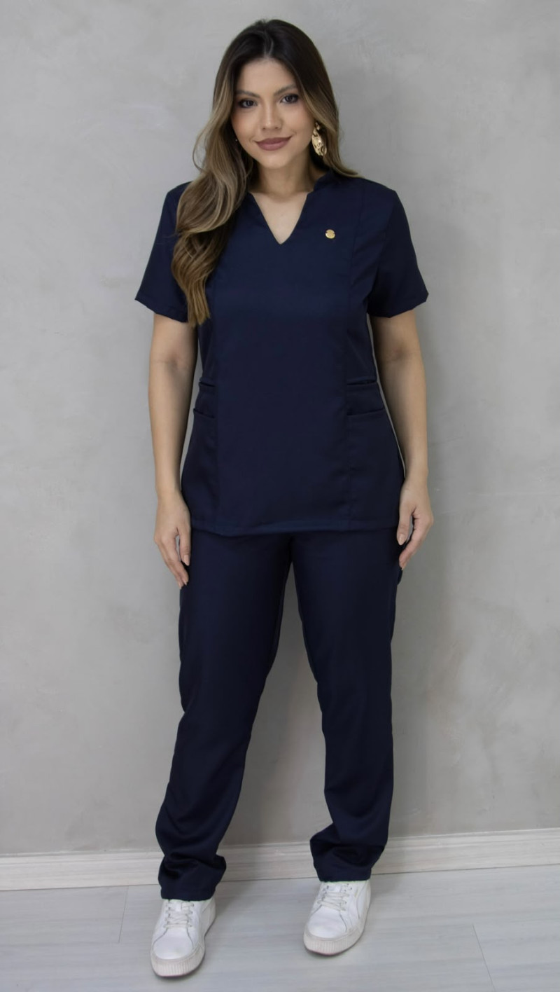Scrub Impulse Feminino Azul Marinho