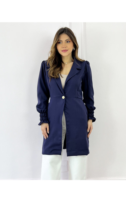 Jaleco Cloe Azul Marinho