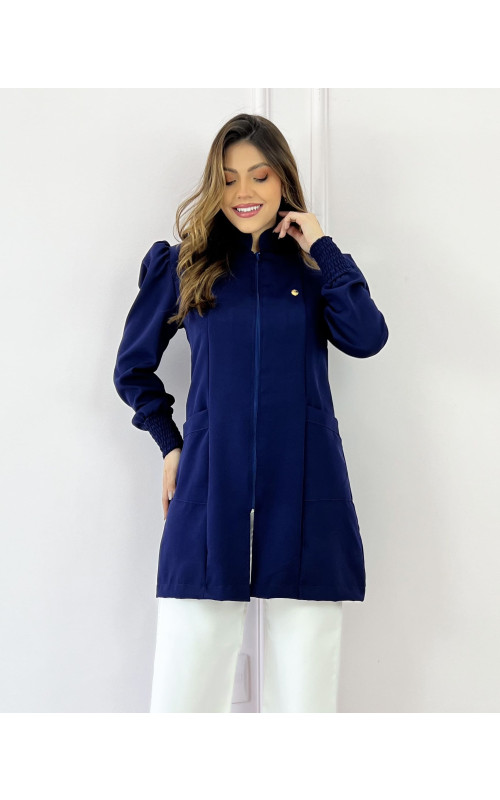 Jaleco Alícia Azul Marinho